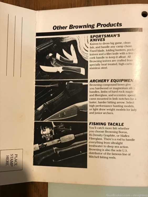 Browning Citori ORIGINAL instruction manual 1989-img-1