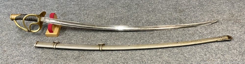 Civil War Model 1840 or 1860 Cavalry Sword C. Roby 1864 Mass. NR! Penny!-img-0