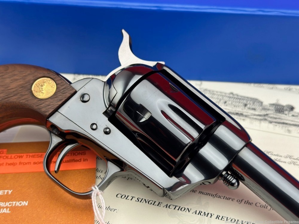 1993 Colt SAA 45LC Full Royal Blue |*RARE SHERIFF STYLE BARREL & FRAME*|-img-8