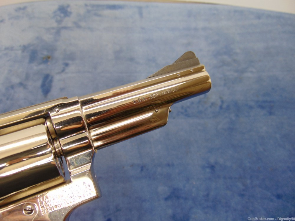 SMITH & WESSON 19-2 4" NICKEL P&R 357 MAG 1963 *COLLECTOR*-img-12