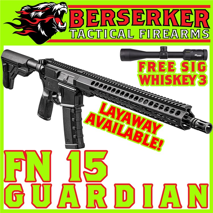BATTLE-PROVEN FN15 Guardian 5.56MM 16" 30+1 - FREE Sig Sauer WHISKEY3-img-0