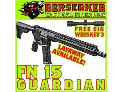 BATTLE-PROVEN FN15 Guardian 5.56MM 16" 30+1 - FREE Sig Sauer WHISKEY3