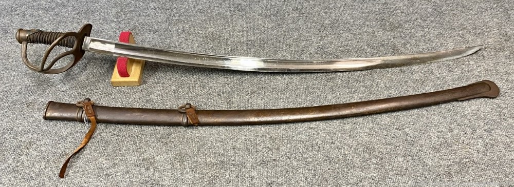 Model 1840 US Civil War Heavy Cavalry sword unmarked or European NR! Penny!-img-0