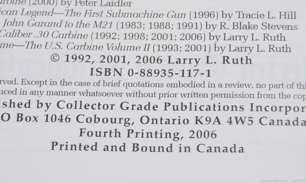 War Baby! The US Caliber 30 Carbine by Larry L Ruth Volume 1 2006-img-2