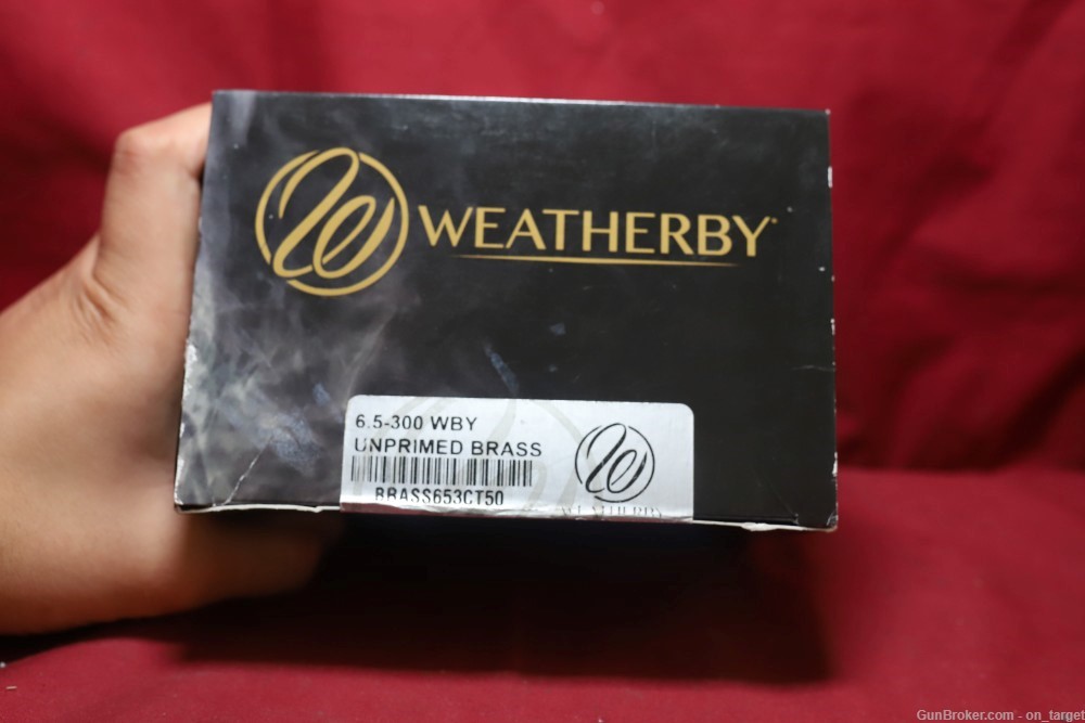 Weatherby Manufactured 6.5-300 Weatherby Brass Casings 50 Count NOS-img-1