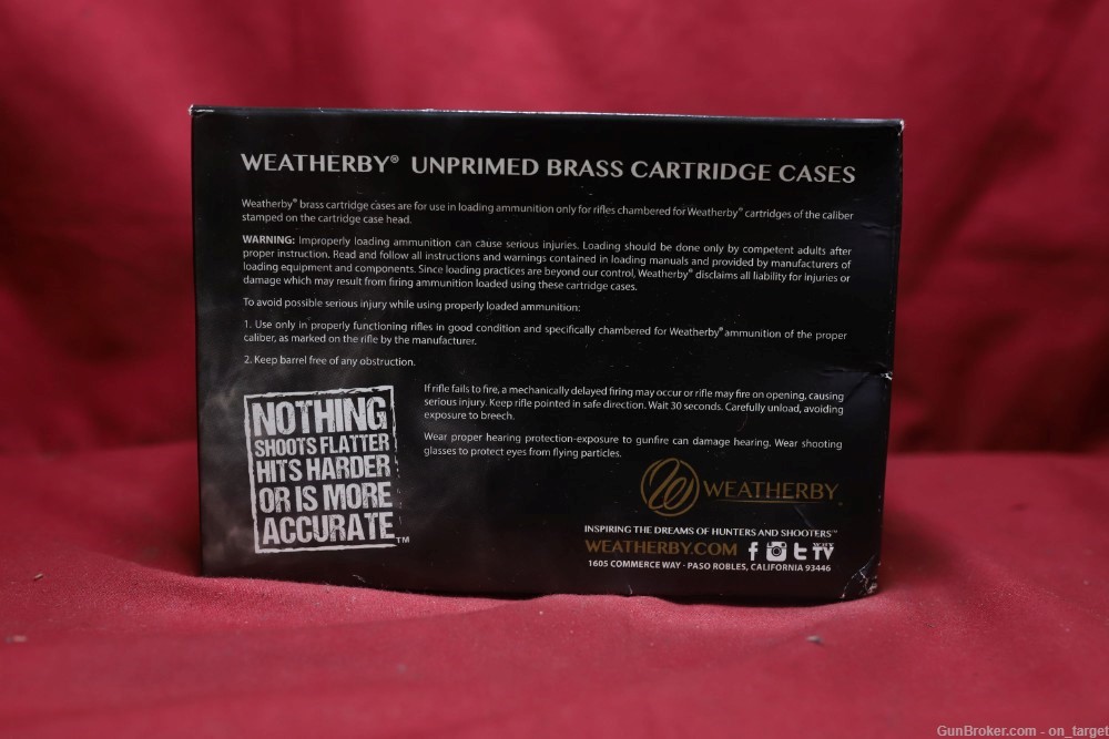Weatherby Manufactured 6.5-300 Weatherby Brass Casings 50 Count NOS-img-3