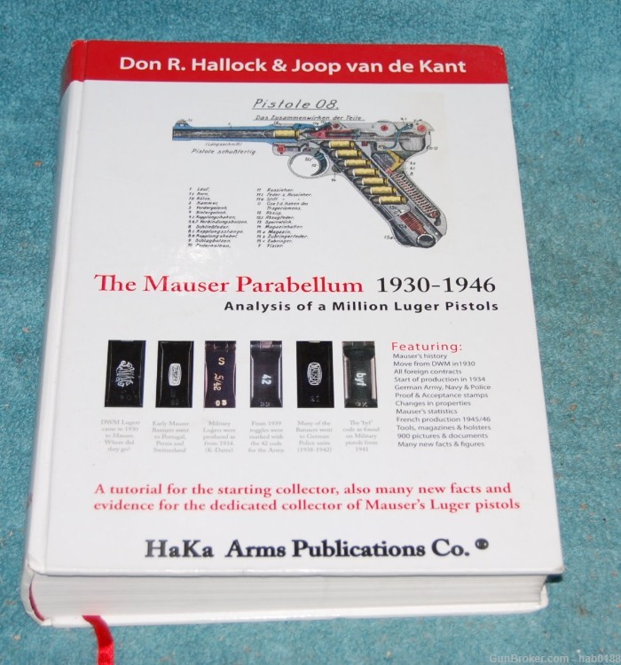 The Mauser Parabellum 1930-1946 Hallock & van de Kant First Edition Signed-img-0