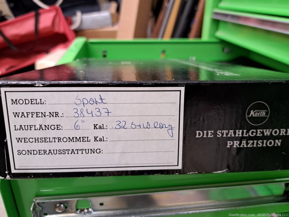STUNNING Ratzeburg Korth Sport 32 Caliber S&W Long ORIGINAL BOX Super Rare!-img-12
