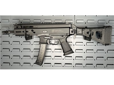  GRAND POWER Stribog SP9 A1 9mm 8" 30rd Pistol TB w/ Folding Brace- Black