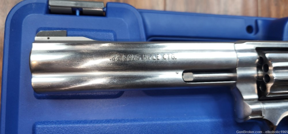 Smith & Wesson S&W 617-6 22LR 10 Round Cylinder 6" Barrel Adjustable Sights-img-4