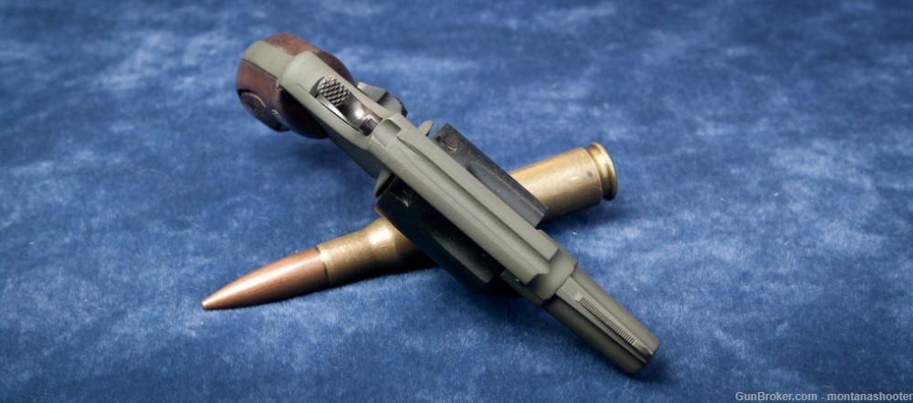 CUSTOM-Smith & Wesson Model 36 (Mfg. 1974) .38 Magpul OD Green/Black -img-5
