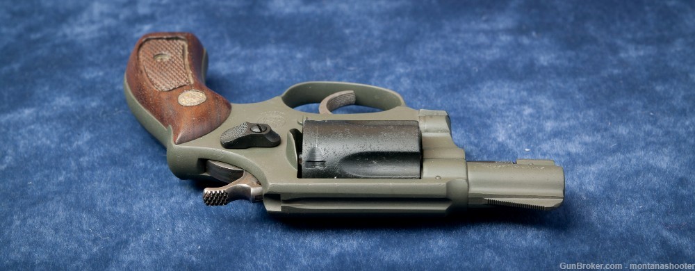 CUSTOM-Smith & Wesson Model 36 (Mfg. 1974) .38 Magpul OD Green/Black -img-15