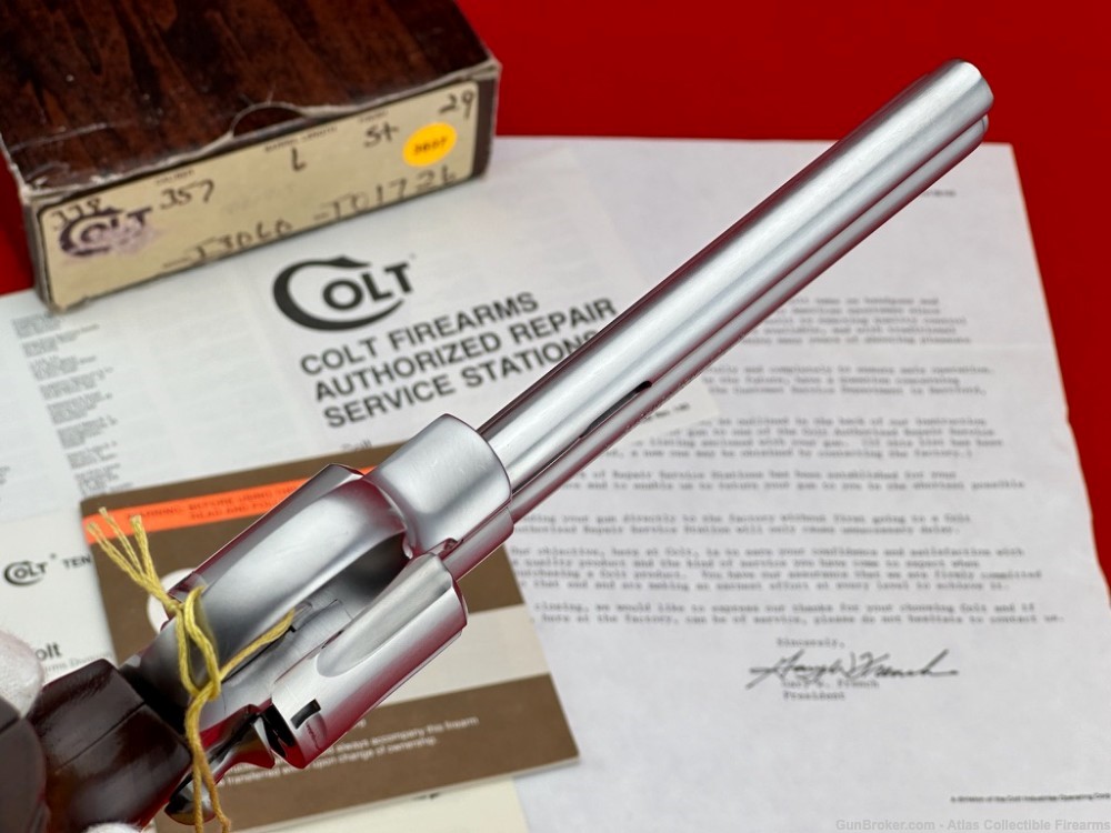 FIRST YEAR 1983 Colt Python 6" 357 Magnum |*EARLY BRUSHED STAINLESS*|NIB!-img-15