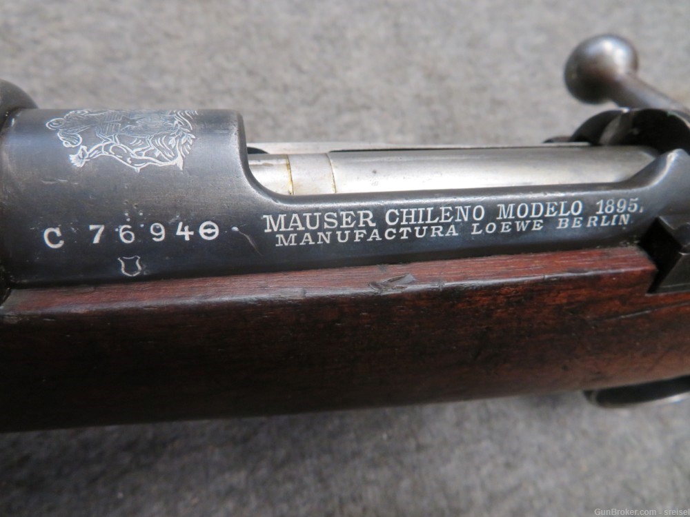 ANTIQUE CHILE M1895 MAUSER RIFLE LOEWE BERLIN- 7mm-MATCHING-img-7