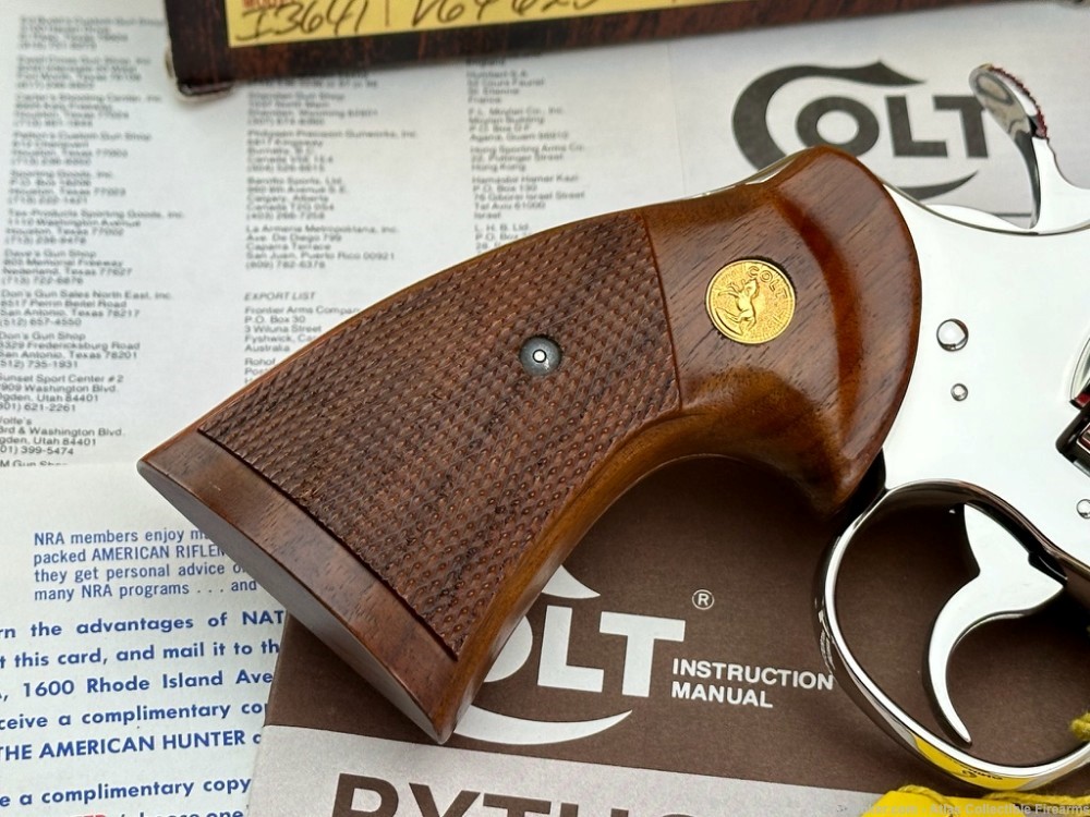 EXTREMELY NICE 1979 Colt Python 4" 357 Magnum *FACTORY NICKEL FINISH* NIB!-img-8