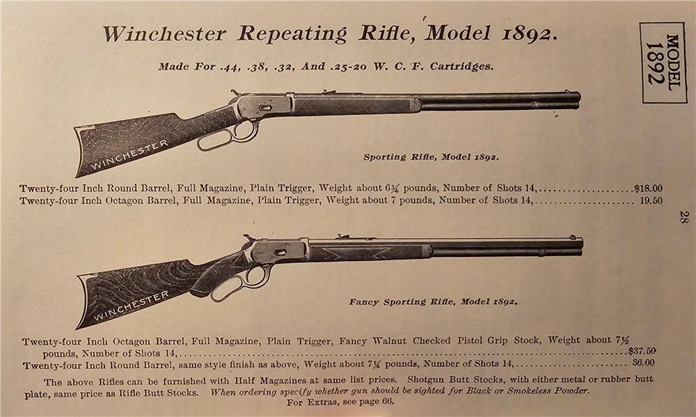 *SCARCE VARIATION* "MOD. 1892" Marked Winchester Model 1892 .38 W.C.F. Cal.-img-15