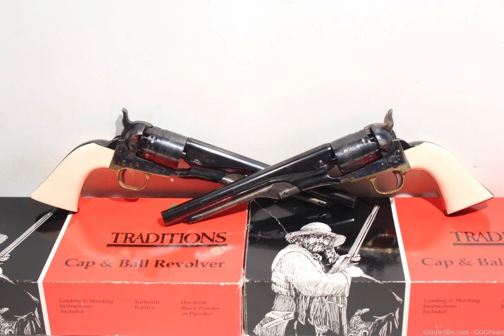 Traditions 1860 Colt Army 44 Cal Revolver Set-img-0