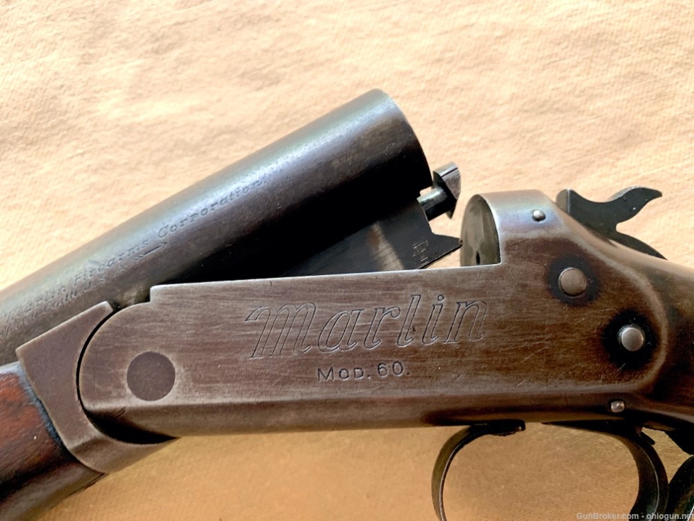 Marlin Model 60 single shot shotgun 12ga., 30" barrel, walnut stock-img-6