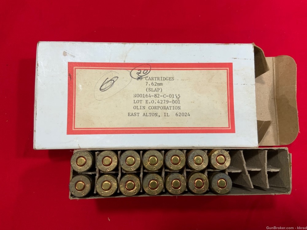 RARE 14 rounds of Pre-Production Winchester PROTOTYPE .308 SLAP Ammo-img-3