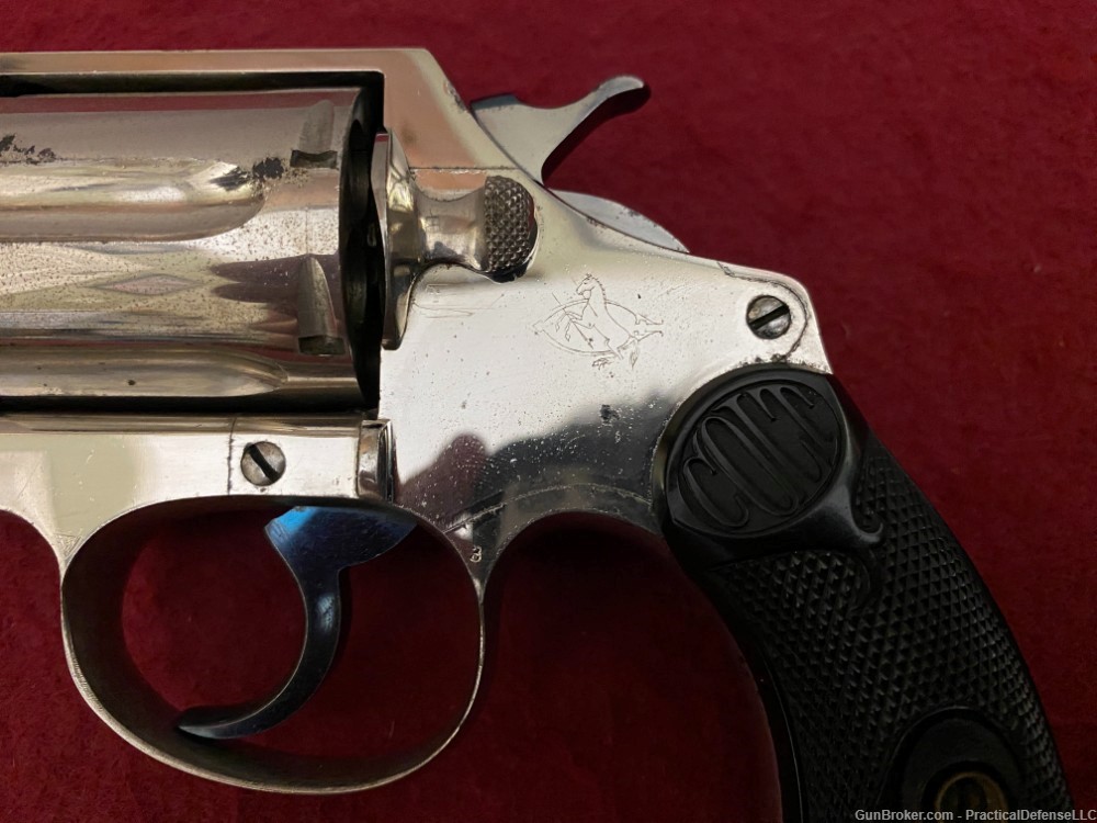 Excellent 1st issue Colt Police Positive .38 Special Nickel 4" made in 1911-img-31