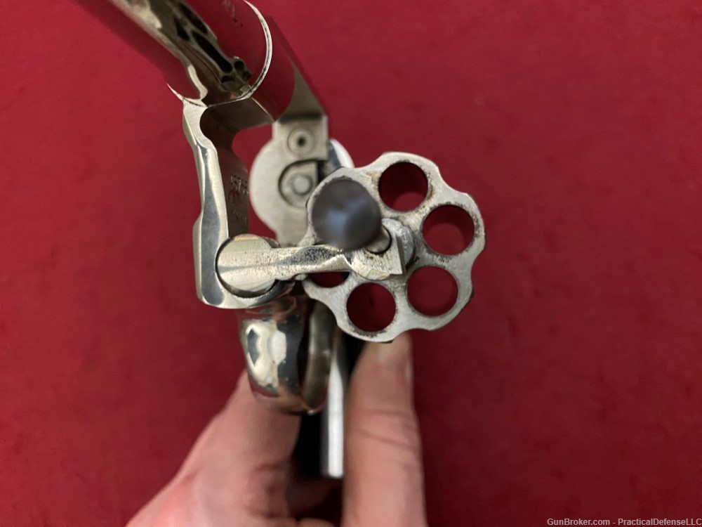 Excellent 1st issue Colt Police Positive .38 Special Nickel 4" made in 1911-img-71