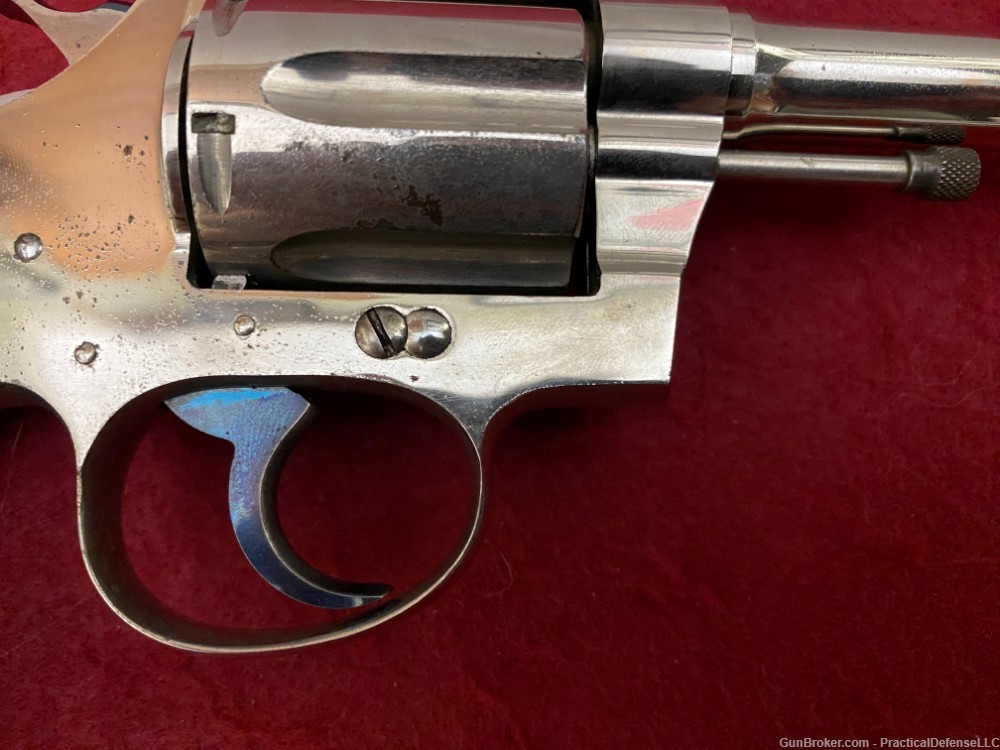 Excellent 1st issue Colt Police Positive .38 Special Nickel 4" made in 1911-img-15