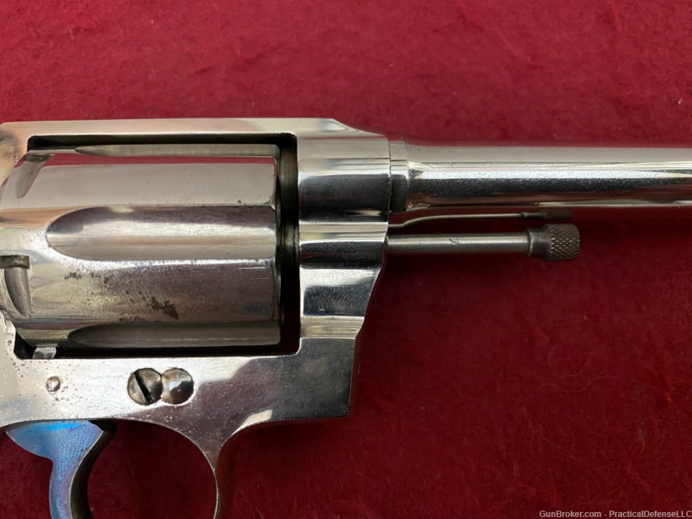 Excellent 1st issue Colt Police Positive .38 Special Nickel 4" made in 1911-img-16