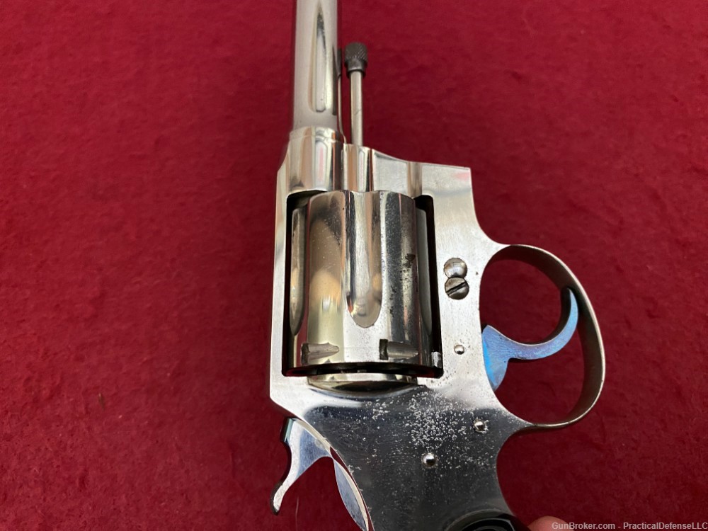 Excellent 1st issue Colt Police Positive .38 Special Nickel 4" made in 1911-img-23