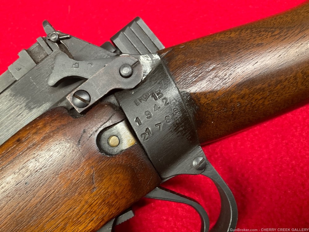 Vintage enfield ww2 bolt action rifle 1942 Jungle Carbine 303 golden state -img-2