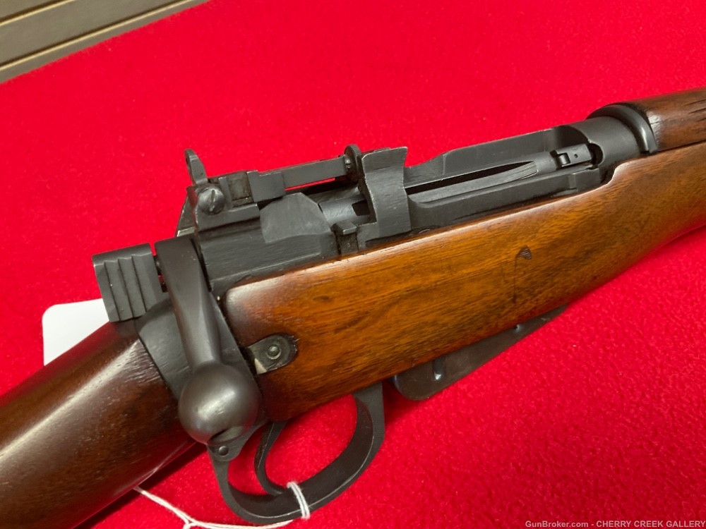 Vintage enfield ww2 bolt action rifle 1942 Jungle Carbine 303 golden state -img-22