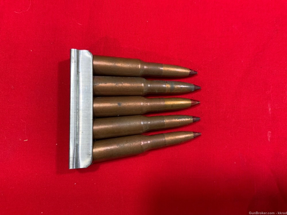 5 rounds of RARE WWII Russian 7.62x54R “SHA” High Explosive Sniper Ammo-img-1