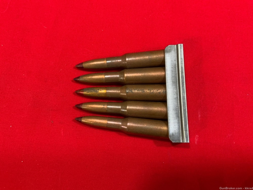 5 rounds of RARE WWII Russian 7.62x54R “SHA” High Explosive Sniper Ammo-img-0