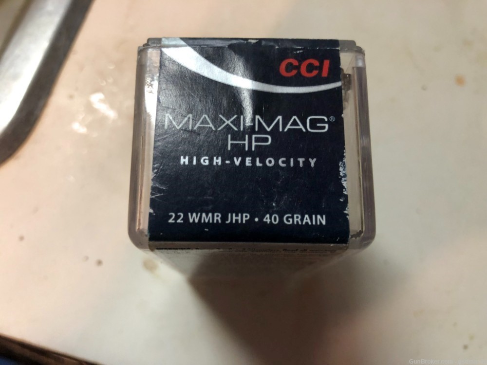 CCI Maxi- Mag 22 Magnum 40 gr Jacketed Hollow Point 1875 FPS Box of 50-img-0