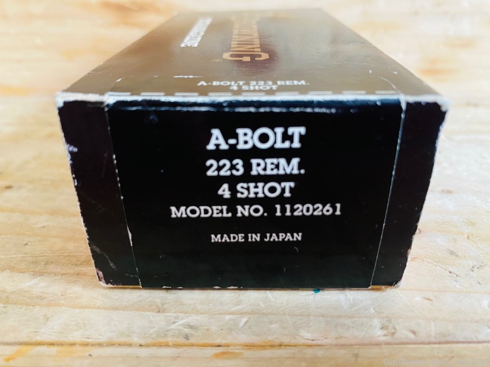 Browning ABolt A-Bolt 223 Rem. 4 shot mag Model # 1120261 New Old Stock-img-0