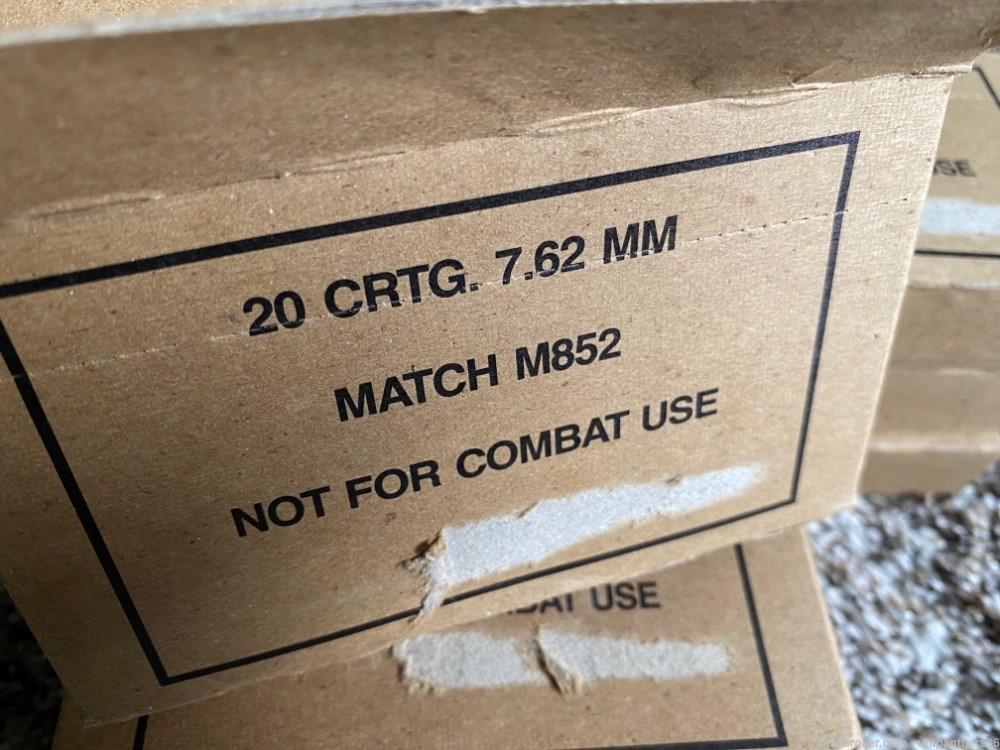 200 Rds Lake City LC M852 Match 7.62mm NATO Sniper 1990 M1A-img-1