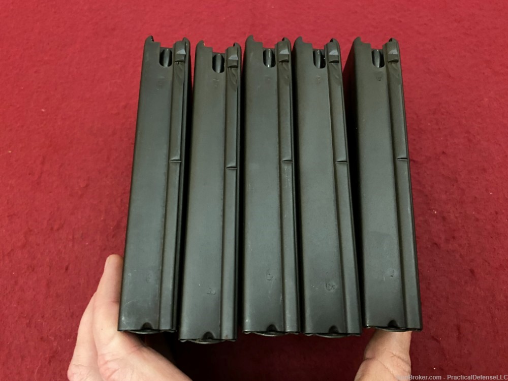 Lot of 5 Excellent Metric FAL 20rd steel magazines DSA marked 7.62 / 308-img-8