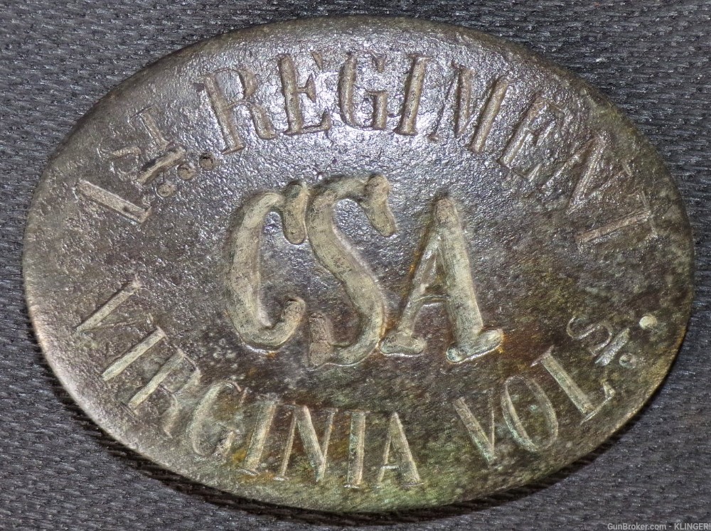 CIVIL WAR VIRGINIA Belt Plate Buckle -img-0