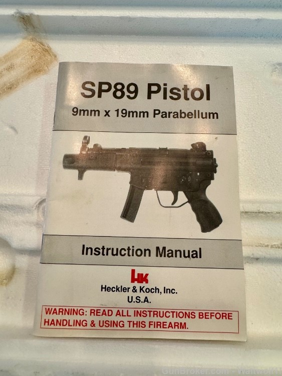 Ultra Rare Pre-Ban Heckler & Koch HK SP89 9mm Must Have Grail AS NEW-img-17