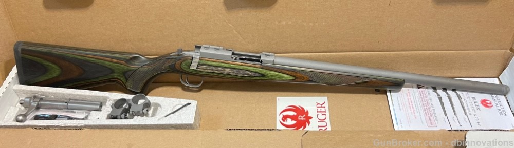 Ruger 77/17 .17 WSM Green Mountain Laminate Stainless 18.5" Threaded 7219-img-4