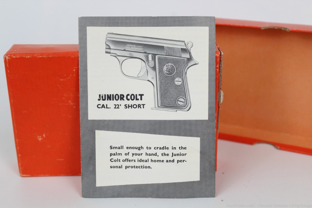 EXCELLENT 1965 Colt Junior JR 22 Short Factory Box, Magazine and Manual-img-2