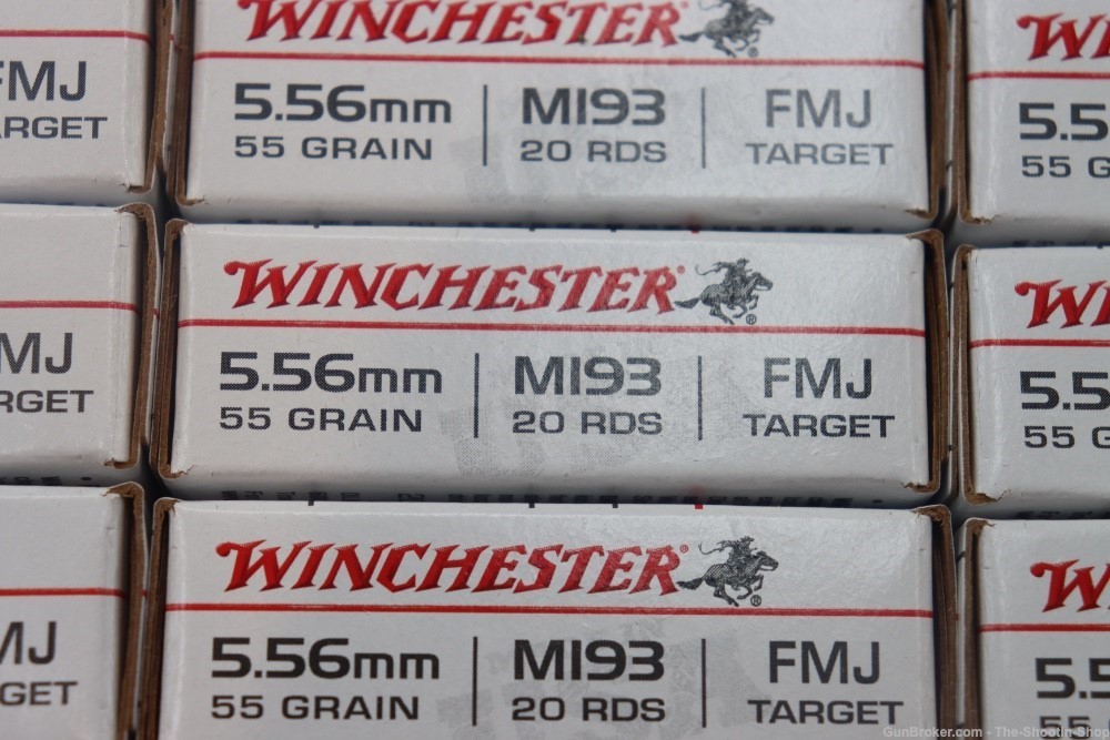 Winchester 5.56MM Rifle Ammunition 1000RD Ammo Case 55GR FMJ LAKE CITY M193-img-2