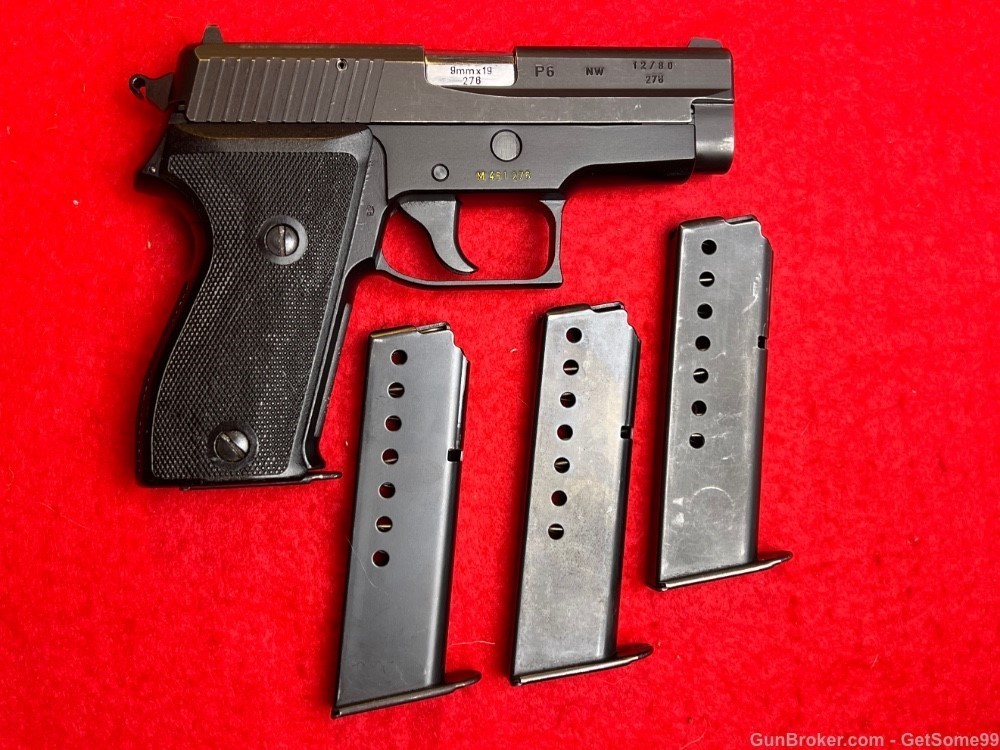Sig Sauer P6  P225    9mm German Police Issued-img-1