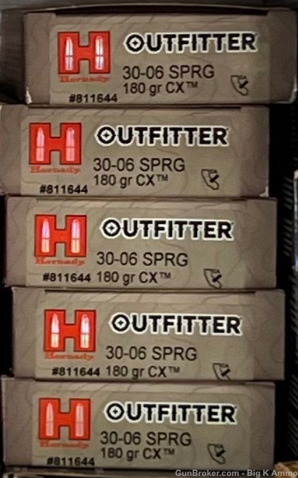 30-06 Springfield hornady Outfitter .30-06 SPRG CX 180 gr 100 Rds-img-0