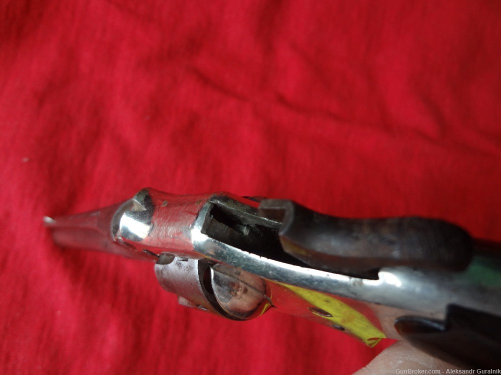 Antique Deringer Philada revolver tip-up open 22 RF short cal 7round-img-6