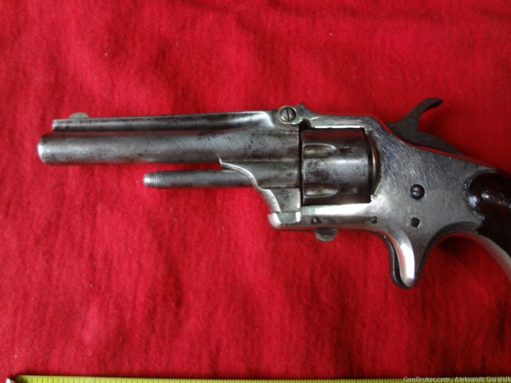Antique Deringer Philada revolver tip-up open 22 RF short cal 7round-img-1