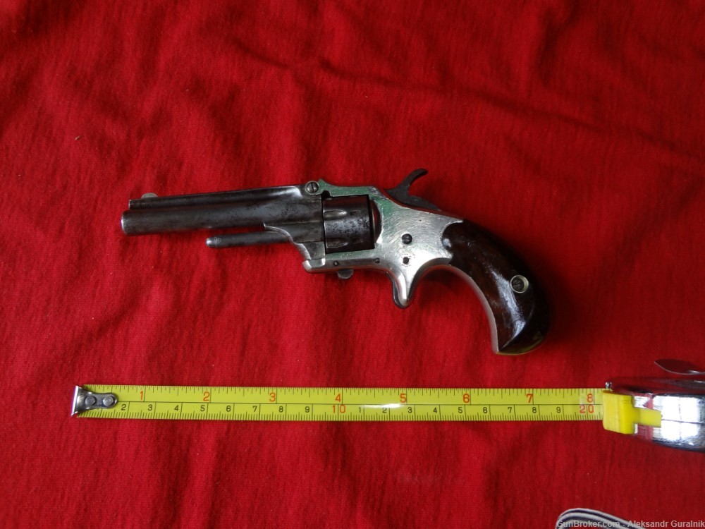 Antique Deringer Philada revolver tip-up open 22 RF short cal 7round-img-16