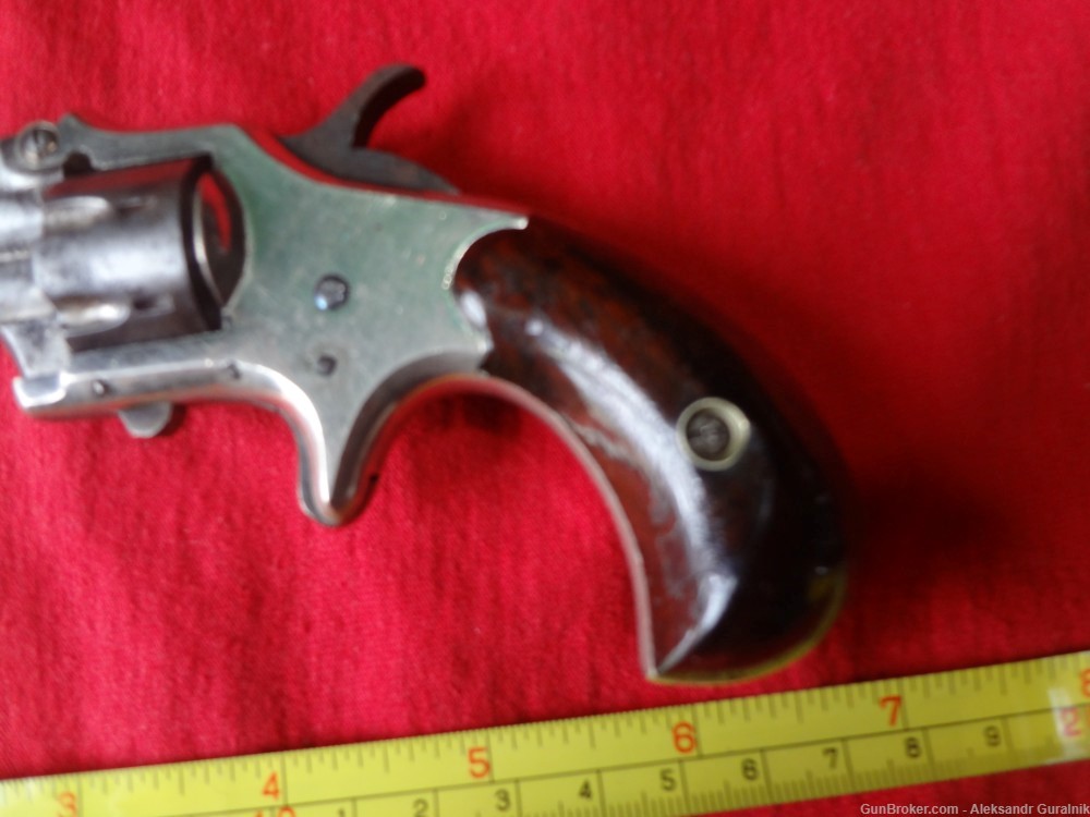 Antique Deringer Philada revolver tip-up open 22 RF short cal 7round-img-2