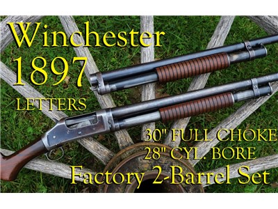 *RARE* Factory 2-Barrel Set Winchester Model 1897 12 GA. Shotgun - NO RES