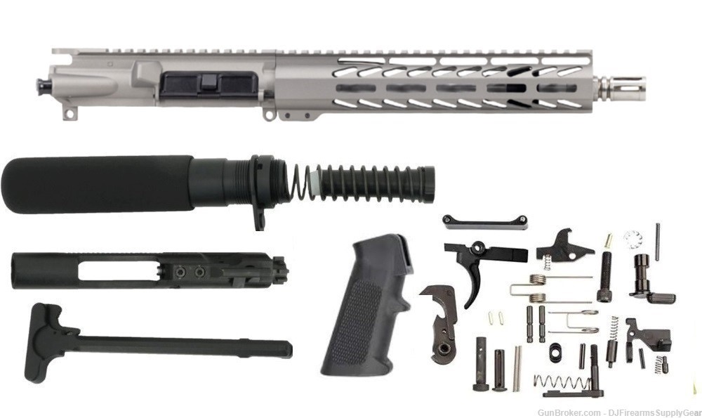 AR-15 223 WYLDE 10.5" Complete 416R TITANIUM Upper Receiver w/ Parts Kit-img-0