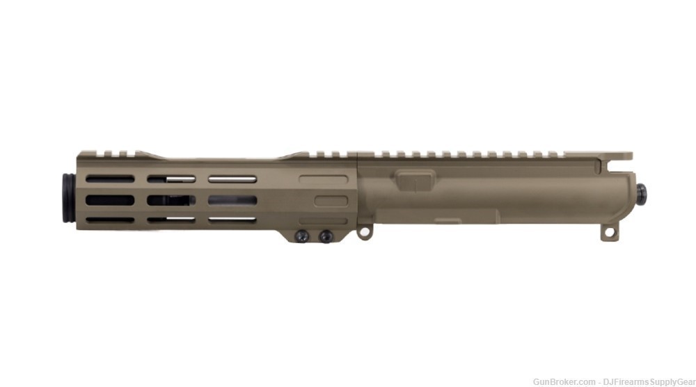 AR-15 / AR-9 9mm 5.5" 416r Upper Receiver In FDE Cerakote w/ Flash Can-img-1